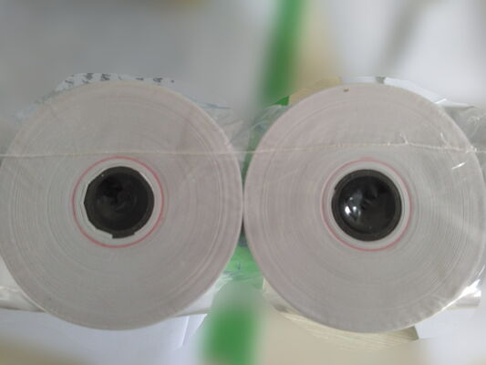 Cash Register Paper slitting and rewinding machine , Log roll slitting machine